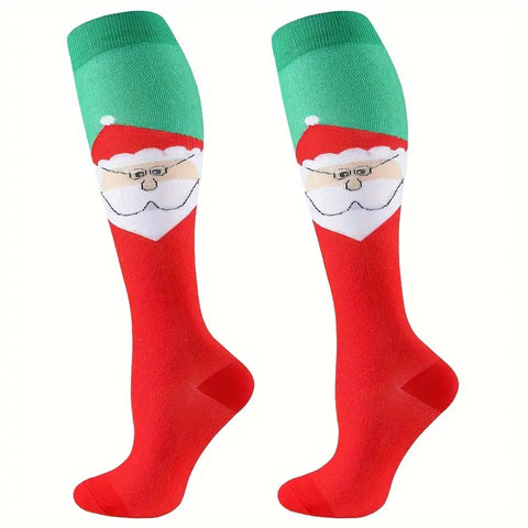 Christmas Compression Socks-6 pairs