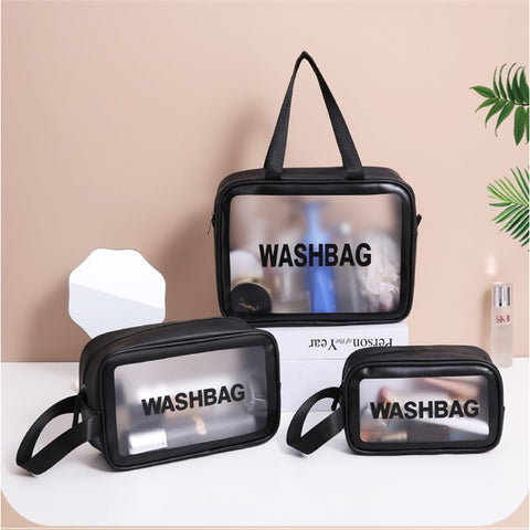 Transparent Waterproof Travel Toiletries/ Makeup Bag