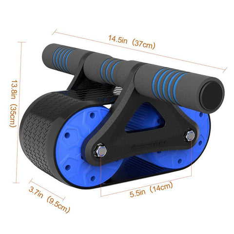 Ab Roller Wheel with Automatic Rebound Assistance and Resistance Springs.