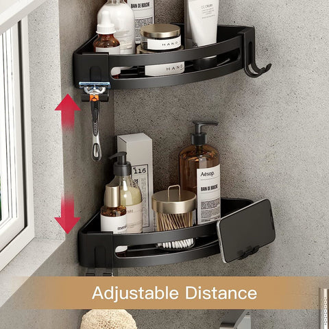 Shower Corner Shelf Caddy 2 Pack shower Organizer ;No Drill