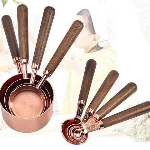 4Pcs/Set Measuring Cups Spoons ,Stainless Steel