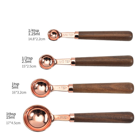 4Pcs/Set Measuring Cups Spoons ,Stainless Steel