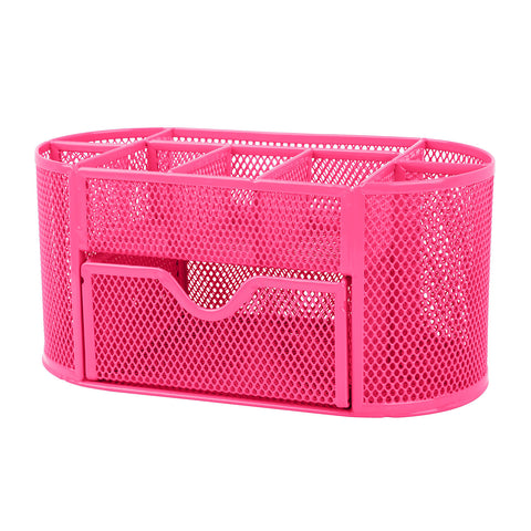 Metal Mesh Pencil Holders Desk Organizer with 9 Compartments