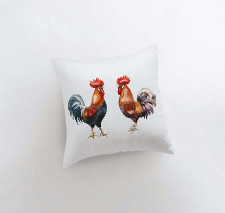 Roosters Accent Pillow Cover