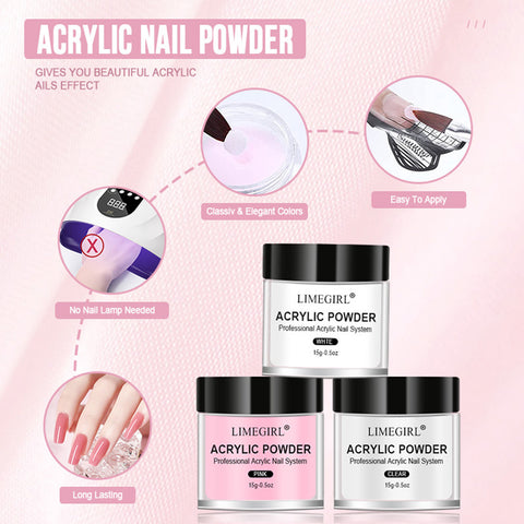 Acrylic Powder and Liquid Monomer Nail Art   Manicure  Kit