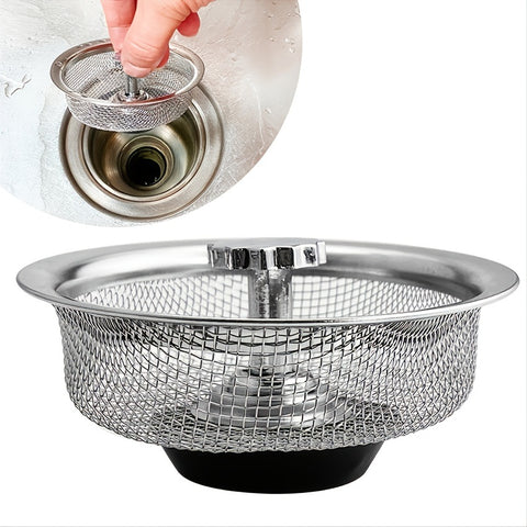 1pc Stainless Kitchen Sink Filter With Plug.