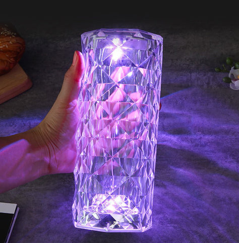 16 Colors Crystal Table Lamp ,Touch Night Light