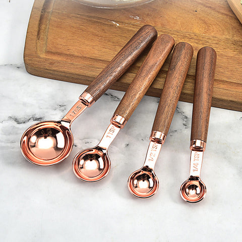 4Pcs/Set Measuring Cups Spoons ,Stainless Steel