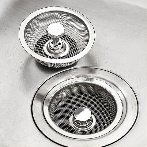 1pc Stainless Kitchen Sink Filter With Plug.