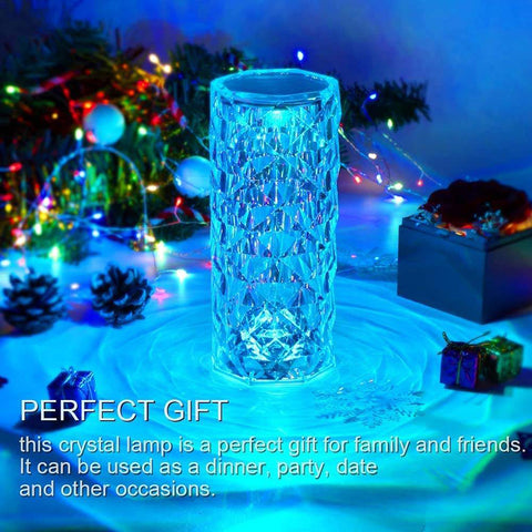 16 Colors Crystal Table Lamp ,Touch Night Light