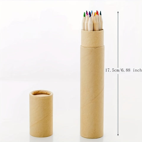 Art Colored Pencils 12 Colors Wooden Pencil Set -Boxed Non-Toxic