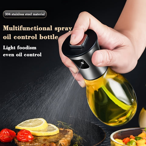 Olive Oil Dispenser Bottle Oil Sprayer Dispenser Vinegar Sprayer Dressing Spray Portable; Grilling Olive Oil Glass Bottle 200ml; For Kitchen; Cooking; Salad; Bread Baking