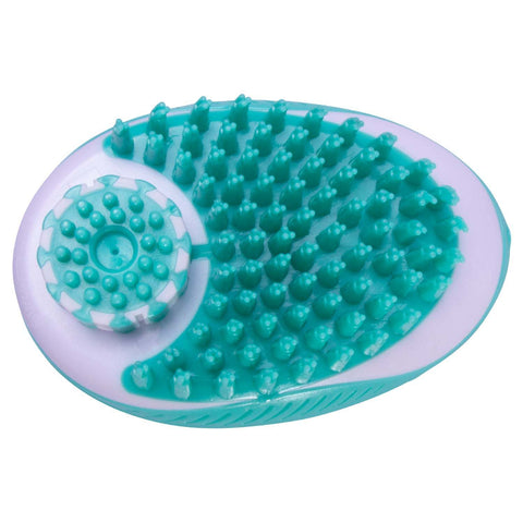 Pet Life 'Swasher' Shampoo Dispensing Massage and Bathing Brush