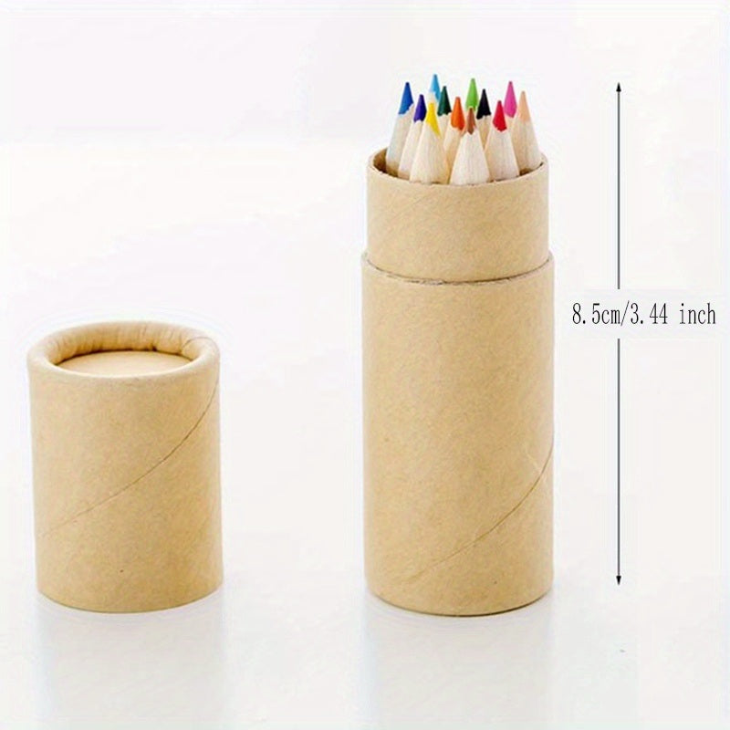 Art Colored Pencils 12 Colors Wooden Pencil Set -Boxed Non-Toxic