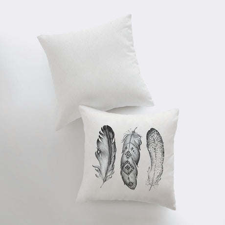 Feathers  Throw Pillow Cover