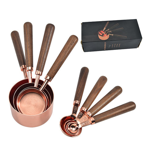 4Pcs/Set Measuring Cups Spoons ,Stainless Steel