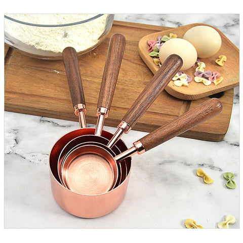 4Pcs/Set Measuring Cups Spoons ,Stainless Steel